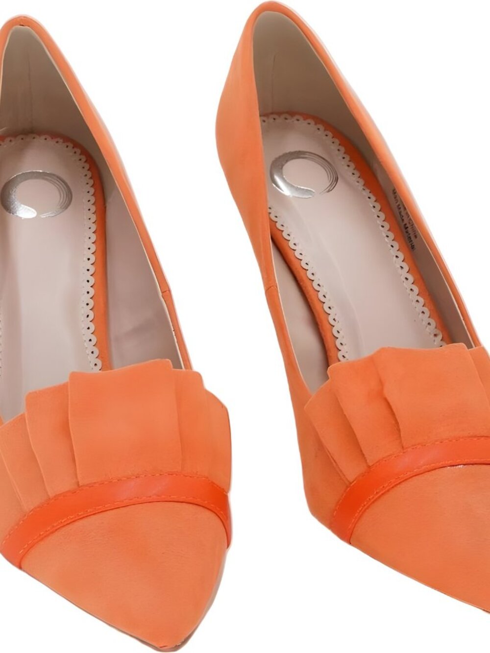 Journee Collection Marek Pointed Pump Orange 7M